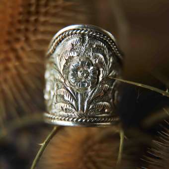 Серебряное кольцо "Пушпани"