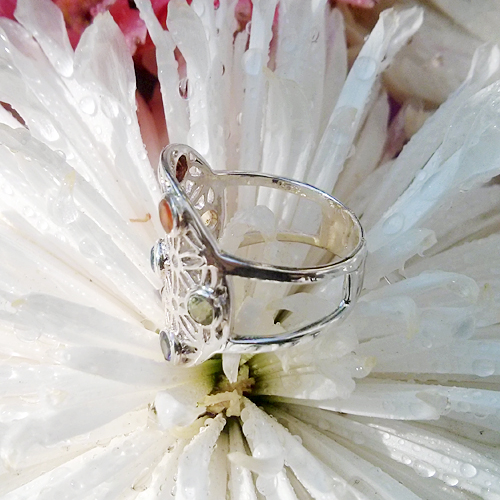 Чакровое кольцо "Цветок жизни"