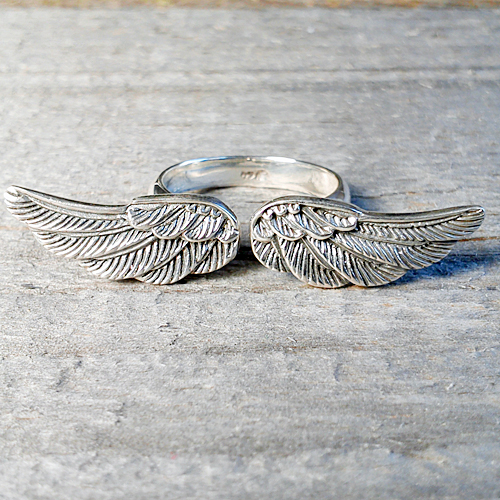 необычные серьги серебро этнические серьги кольцо крылья