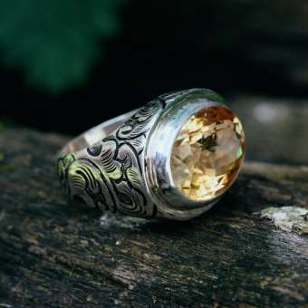 Перстень с цитрином "Чинтамани"