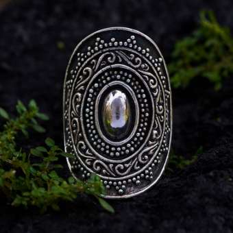 Серебряное кольцо "Ригведа"