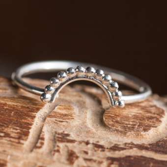 Серебряное кольцо "Закат солнца"