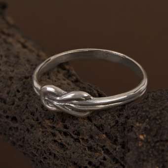 Серебряное кольцо "Морской узел"